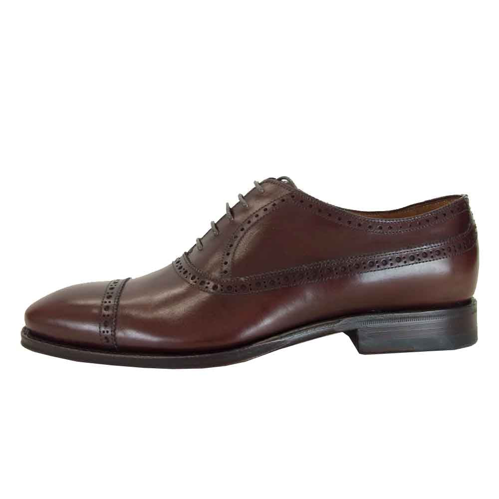 JALAN SRIWIJAYA ジャランスリウァヤ 98710 ストレートチップ ビジネスシューズ ブラウン系 UK6.5【新古品】【未使用】【中古】