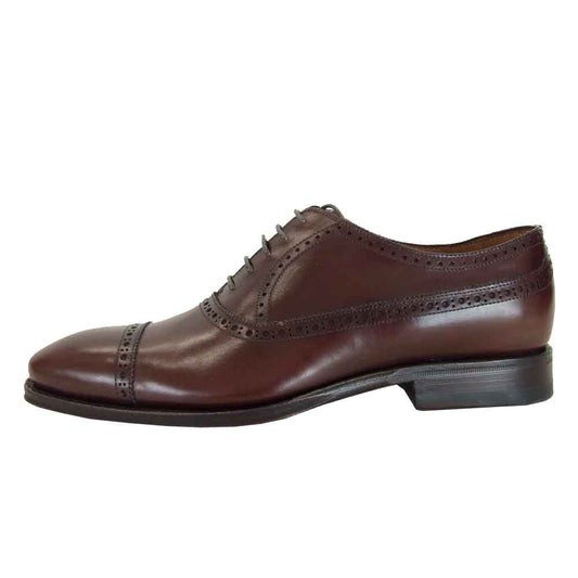 JALAN SRIWIJAYA ジャランスリウァヤ 98710 ストレートチップ ビジネスシューズ ブラウン系 UK6.5【新古品】【未使用】【中古】