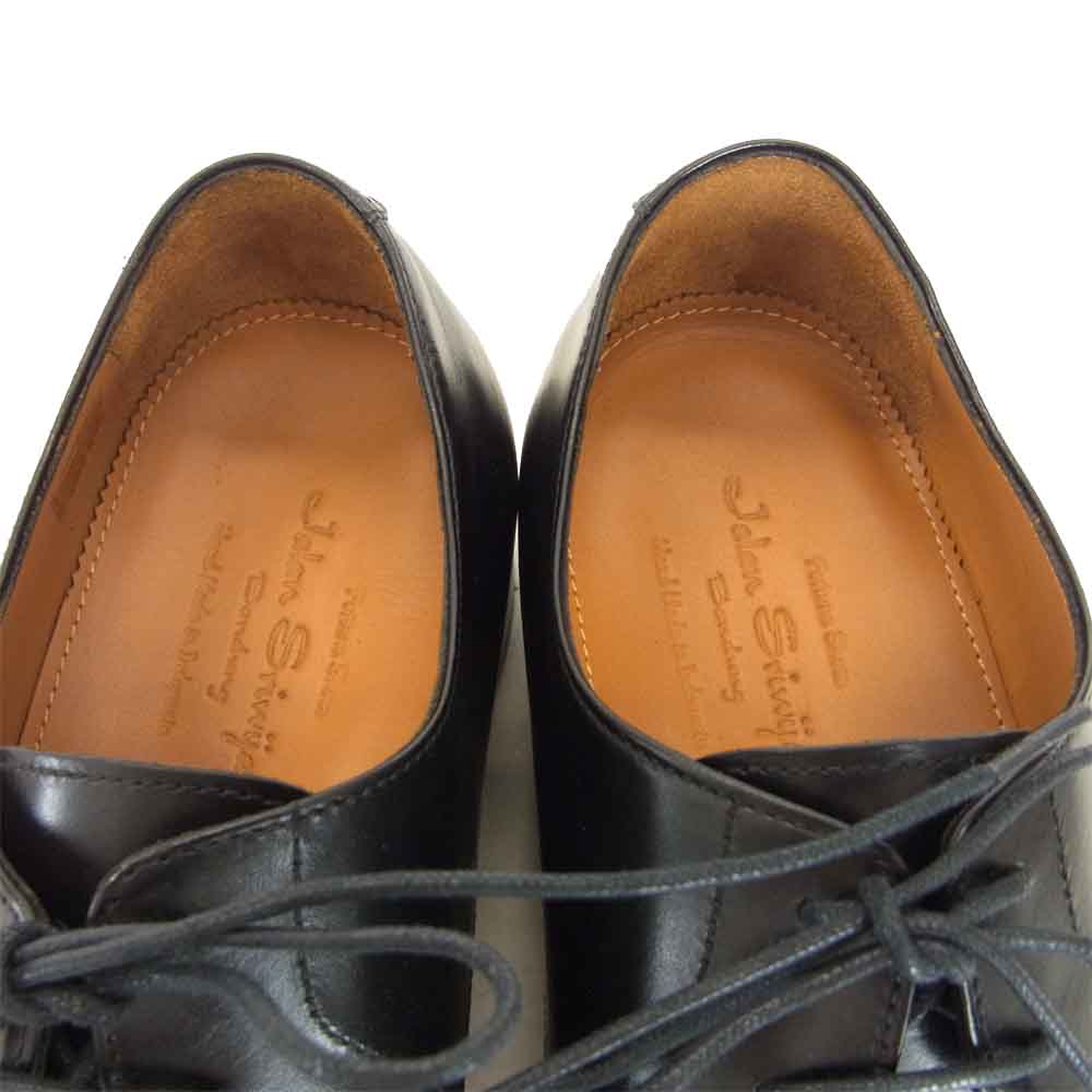 JALAN SRIWIJAYA ジャランスリウァヤ 98406 プレーントゥ ロングノーズ ビジネスシューズ ブラック系 UK9 ブラック系 9【新古品】【未使用】【中古】