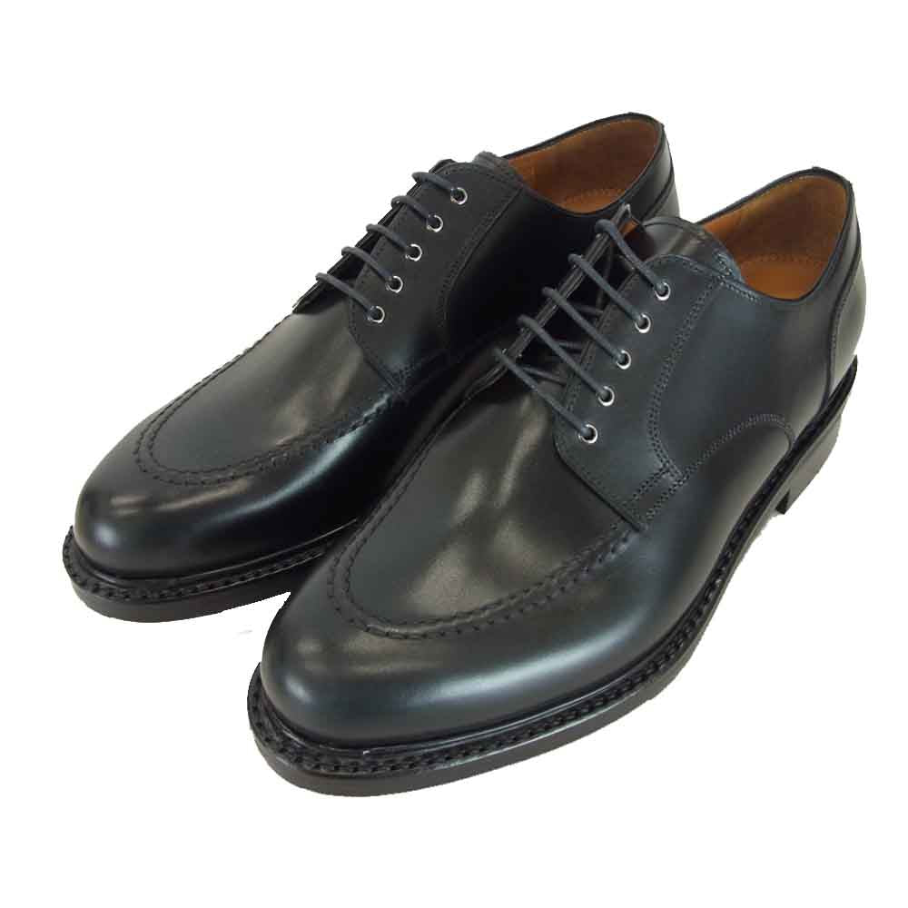 JALAN SRIWIJAYA ジャランスリウァヤ 98417 ダイナイトソール Uチップ ビジネスシューズ  ブラック系 UK7.5【新古品】【未使用】【中古】