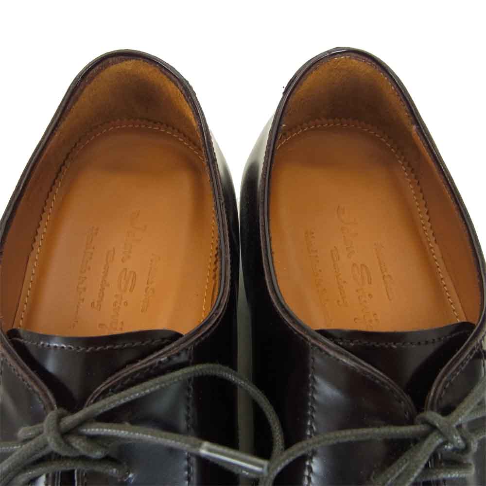 JALAN SRIWIJAYA ジャランスリウァヤ 98313 Vチップ ビジネスシューズ  ダークブラウン系 UK8.5【新古品】【未使用】【中古】