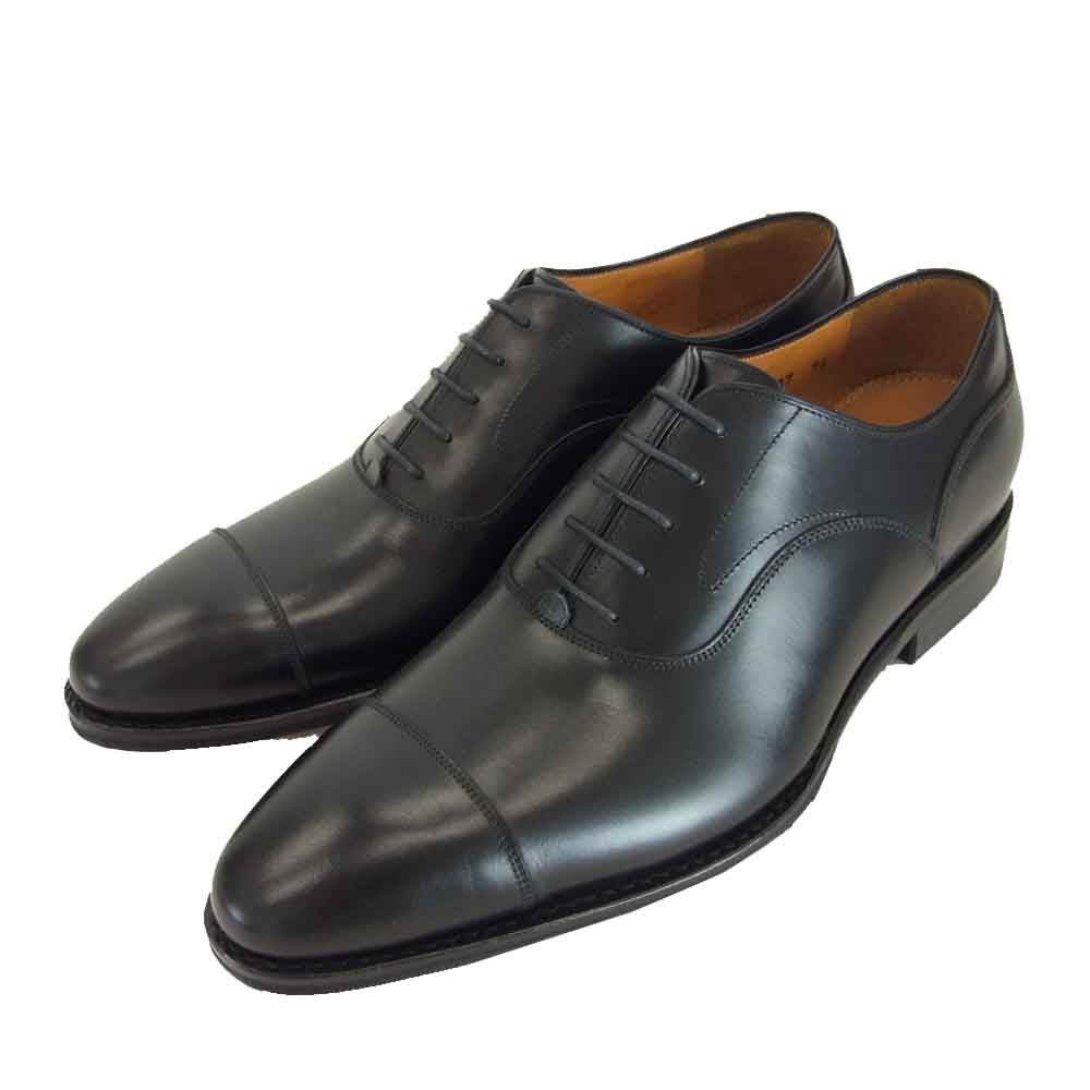 JALAN SRIWIJAYA ジャランスリウァヤ 98654 ストレートチップ ビジネスシューズ ブラック系 UK7.5 7 1/2【新古品】【未使用】【中古】