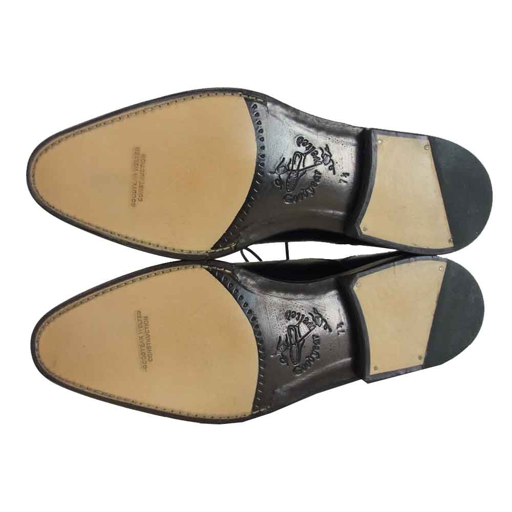 JALAN SRIWIJAYA ジャランスリウァヤ 98654 ストレートチップ ビジネスシューズ ブラック系 UK7.5 7 1/2【新古品】【未使用】【中古】