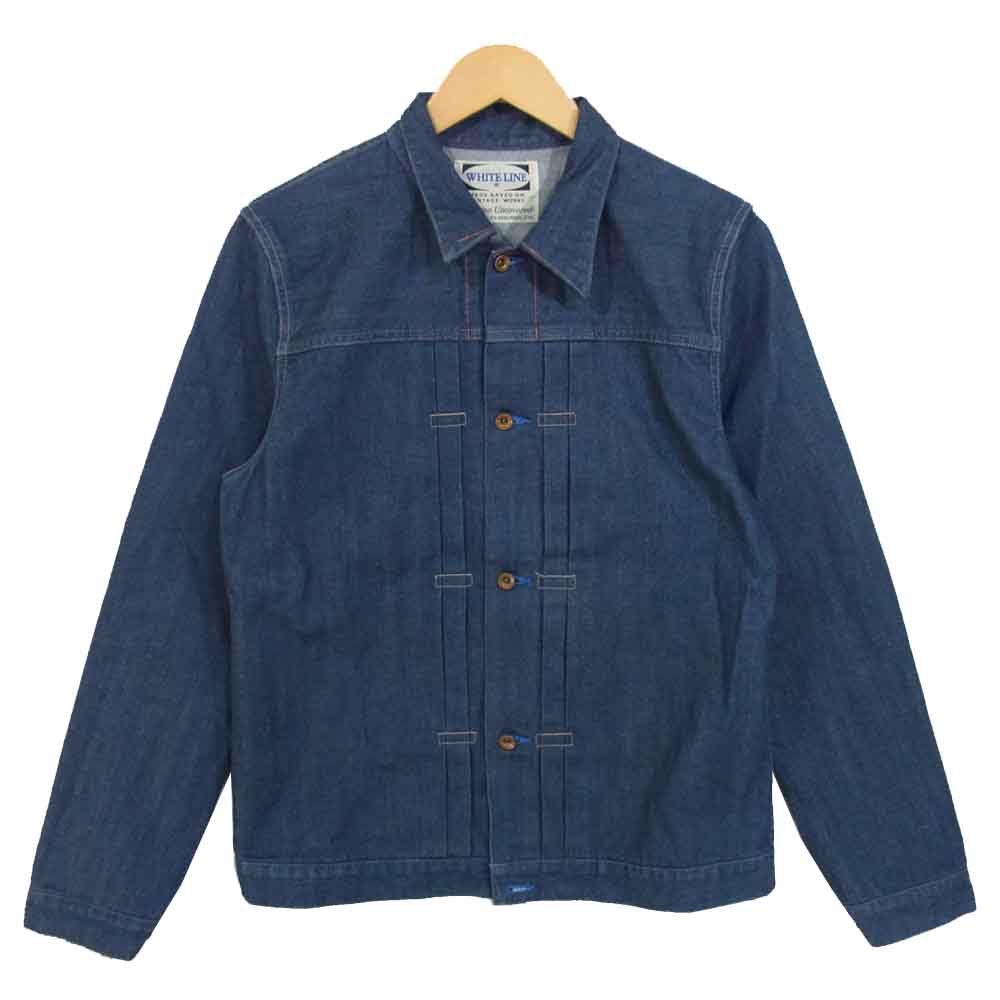 WHITE LINE ホワイトライン 2nd セカンド デニム ジャケット インディゴブルー系 46【中古】