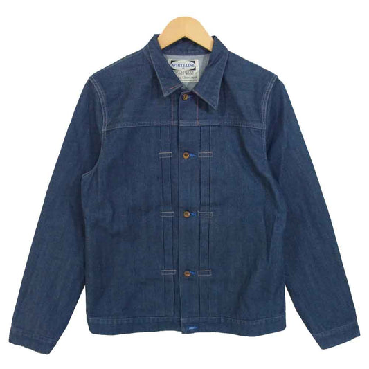 WHITE LINE ホワイトライン 2nd セカンド デニム ジャケット インディゴブルー系 46【中古】