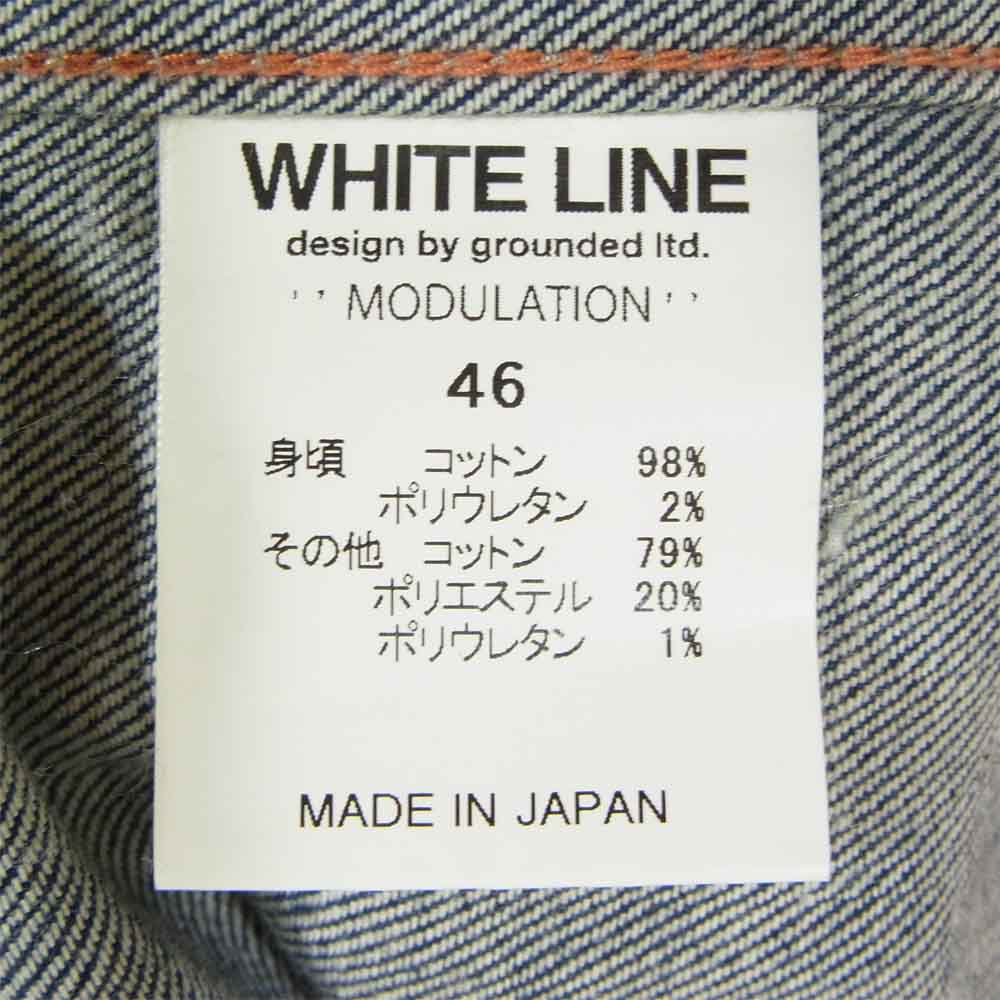 WHITE LINE ホワイトライン 2nd セカンド デニム ジャケット インディゴブルー系 46【中古】