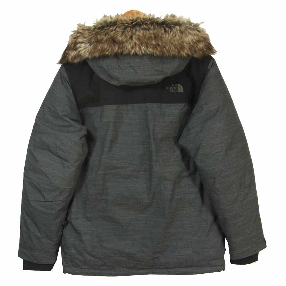 THE NORTH FACE ノースフェイス 4501471074 ファー付き ナイロン ダウン ジャケット グレー系 S【美品】【中古】