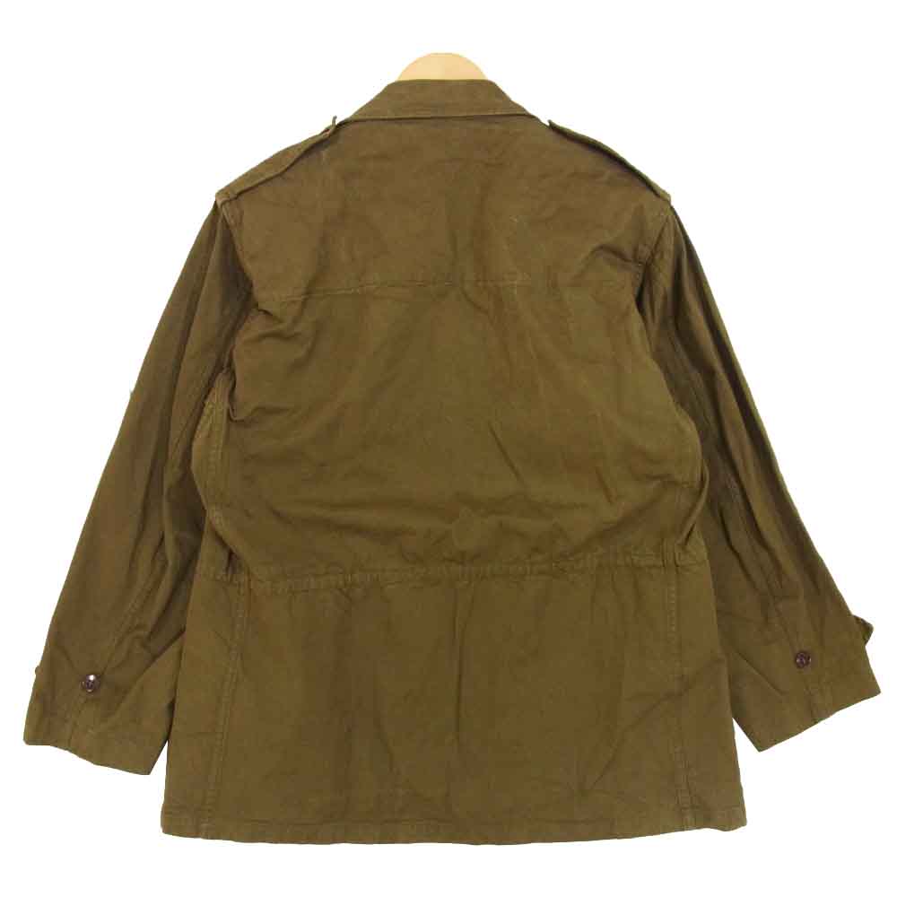 French Army M-47 コットン ヘリンボーン 後期 ミリタリー フィールド ジャケット カーキ系 表記無し【中古】