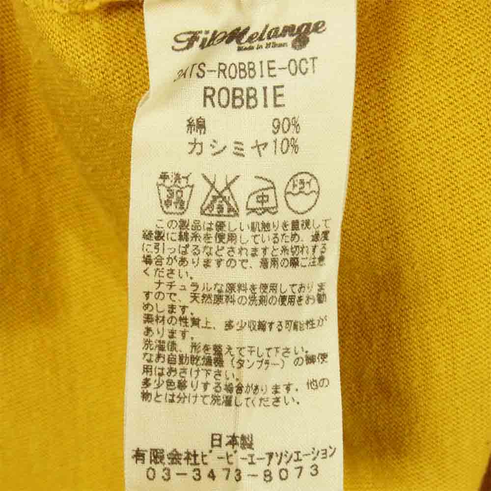 FilMelange フィルメランジェ 3ATS-ROBBIE-OCT ROBBIE コットン カシミア カットソー MUSTARD 3【美品】【中古】