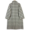 GRAPHPAPER グラフペーパー GM203-10058 SUPER 140's Fine Wool Check Padding Bal Collar Coat ウール コート グレー系 ホワイト系 2【美品】【中古】
