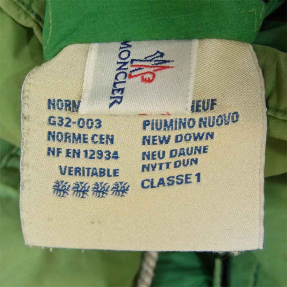 VISVIM ビズビム 11AW 029V4137450 国内正規品 MONCLER モンクレール BOROSIRI ダウン ジャケット ライトグリーン系【中古】