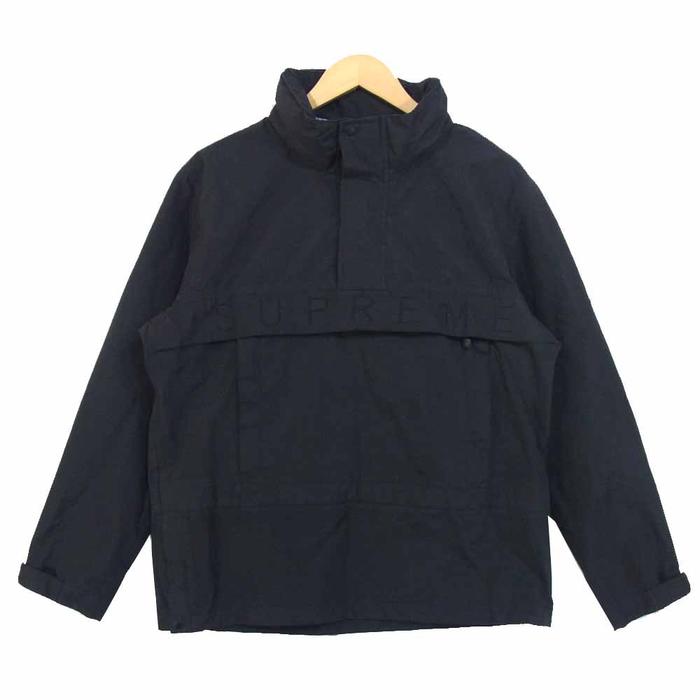 Supreme シュプリーム Block Stripe Taped Seam Pullover アノラック プルオーバー ジャケット ブラック系 S【中古】