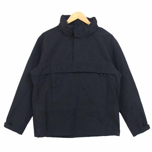 Supreme シュプリーム Block Stripe Taped Seam Pullover アノラック プルオーバー ジャケット ブラック系 S【中古】