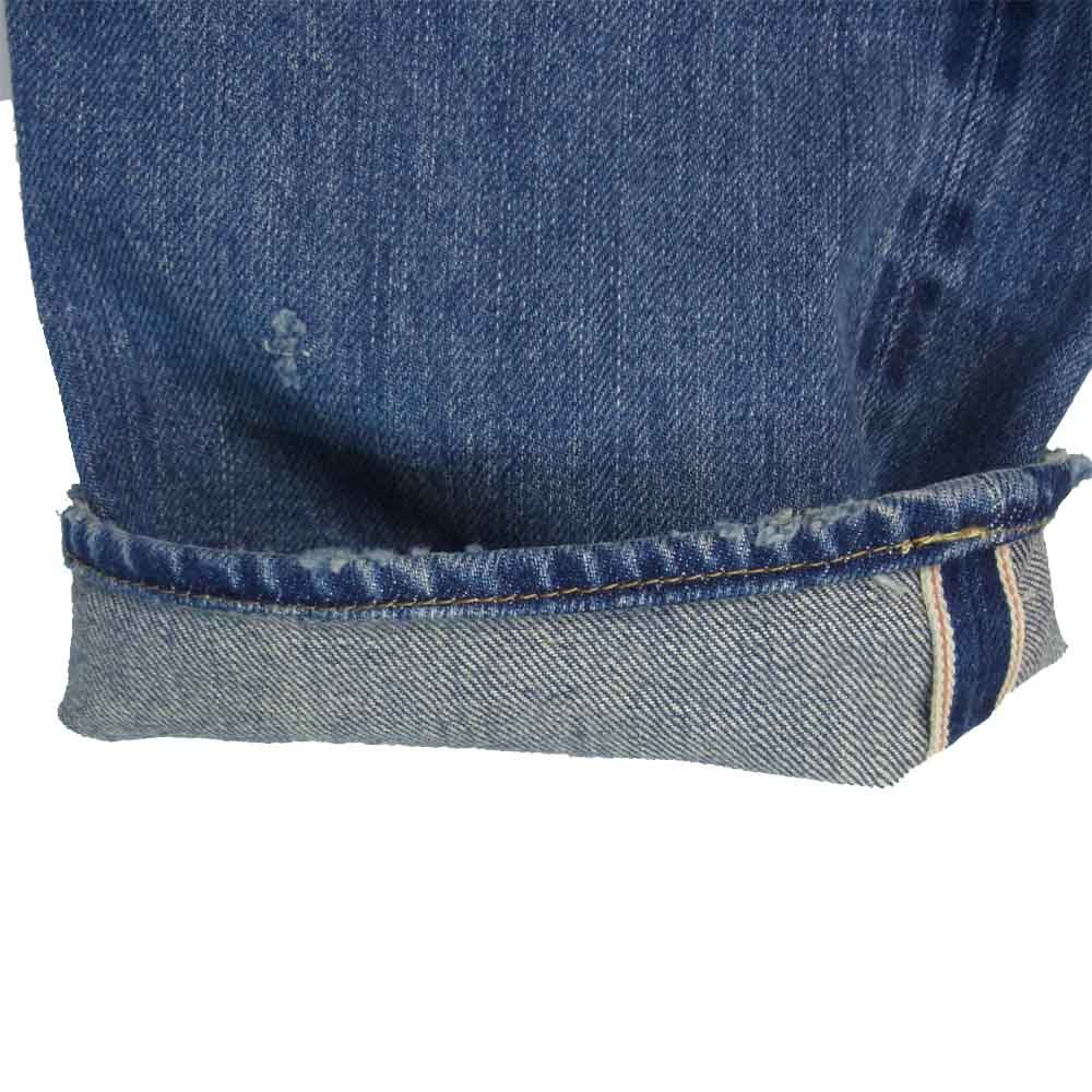 HYSTERIC GLAMOUR ヒステリックグラマー 0243AP17 SP加工 小窓 リメイク セルビッチ ダメージ デニム パンツ インディゴブルー系 34【中古】