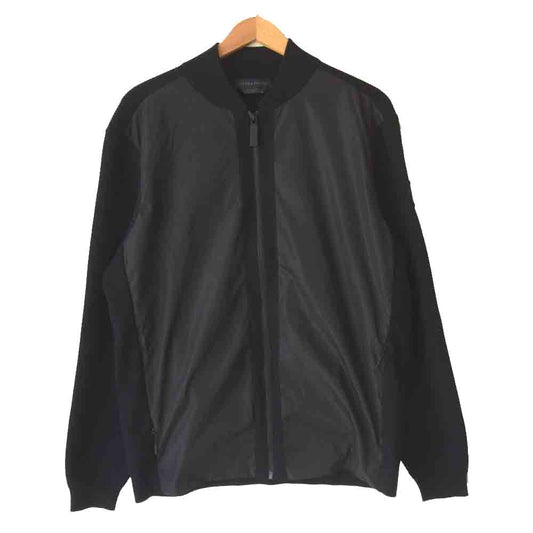 CANADA GOOSE カナダグース 6934M 国内正規品 WINDBRIDGE FULL ZIP SWEATER ナイロン切替 ウィンドブリッジ ジップ セーター ブラック系 L【美品】【中古】