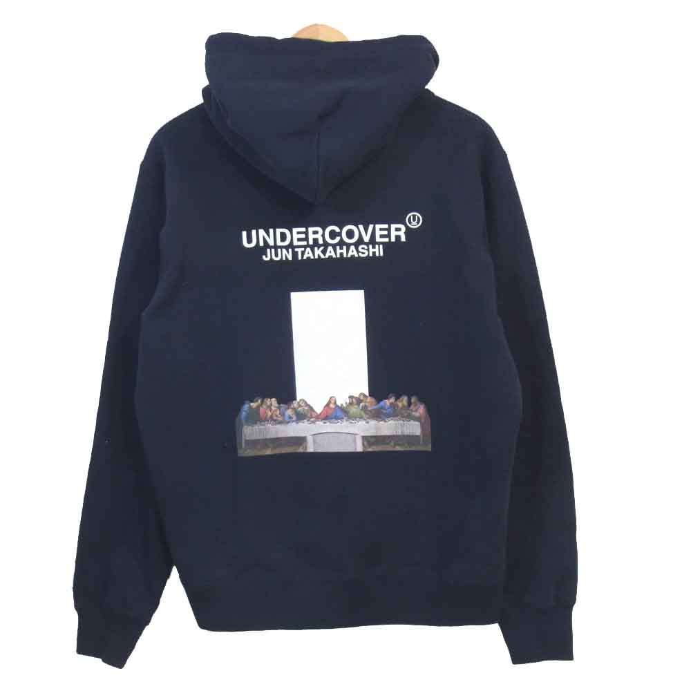 UNDERCOVER アンダーカバー UCV4815-1 Last Suppor 最後の晩餐 プリント プルオーバー パーカー ネイビー系 4【中古】