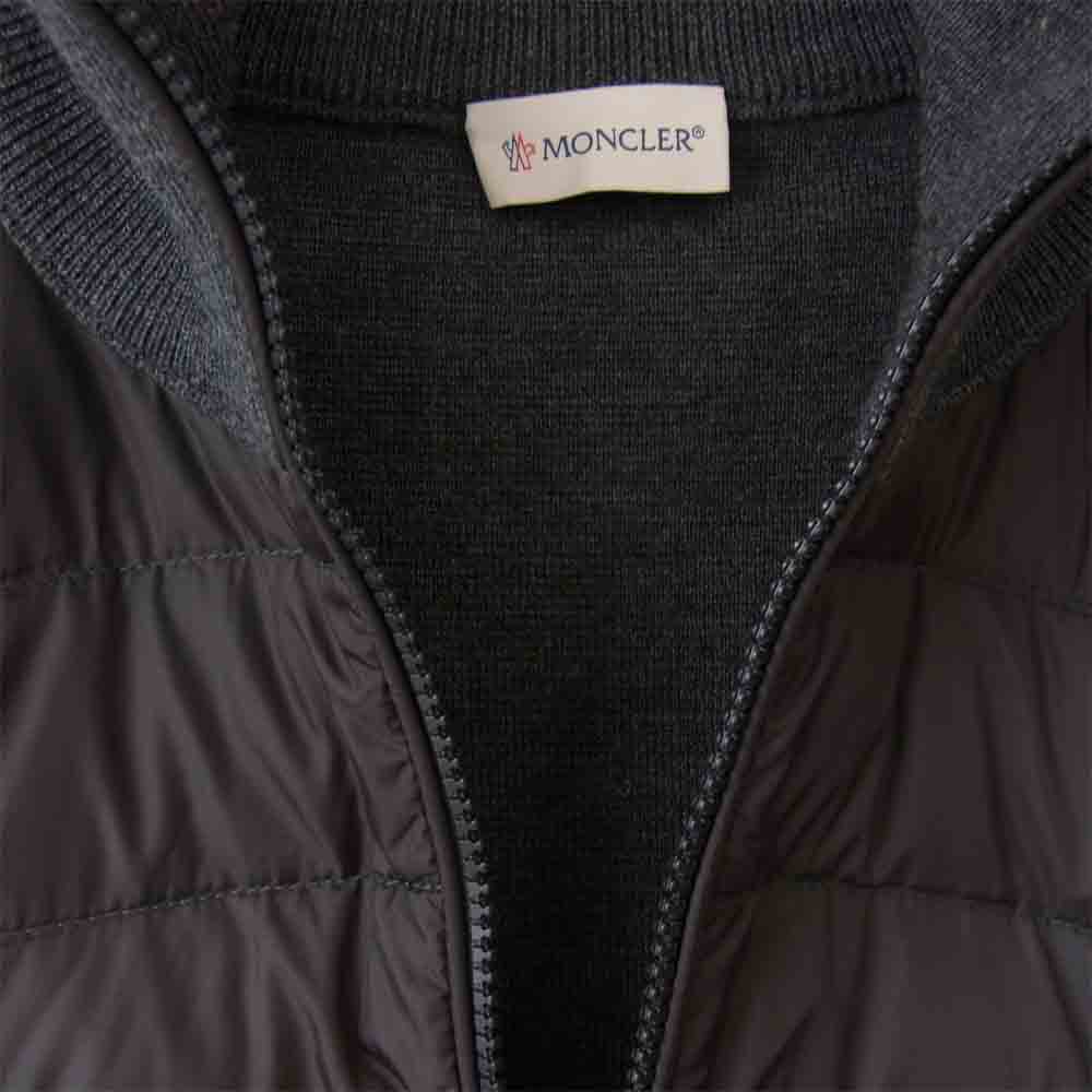 MONCLER モンクレール D20919412700 MAGLIONE TRICOT CARDIGAN マグリオントリコ カーディガン  グレー系 XL【中古】