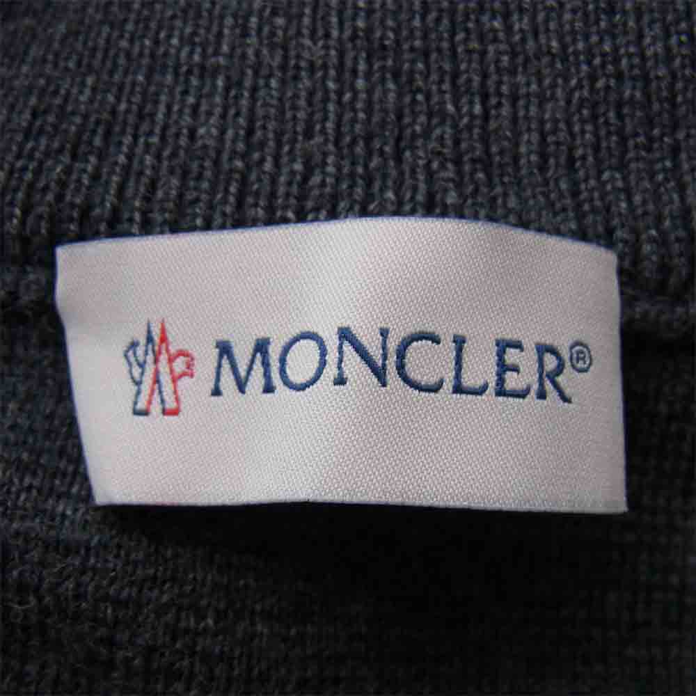 MONCLER モンクレール D20919412700 MAGLIONE TRICOT CARDIGAN マグリオントリコ カーディガン  グレー系 XL【中古】