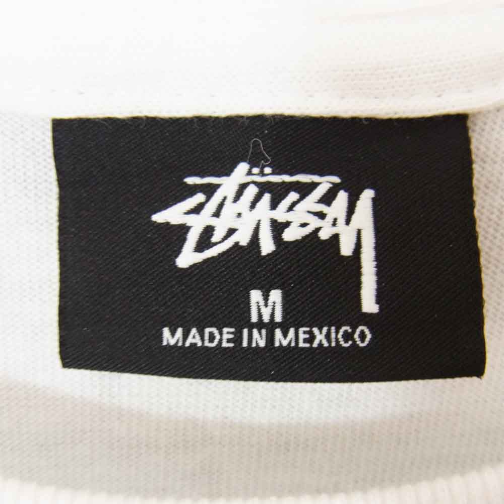 STUSSY ステューシー 20M3993525 Design Corp ロゴ プリント 長袖 Tシャツ ホワイト系 M【美品】【中古】