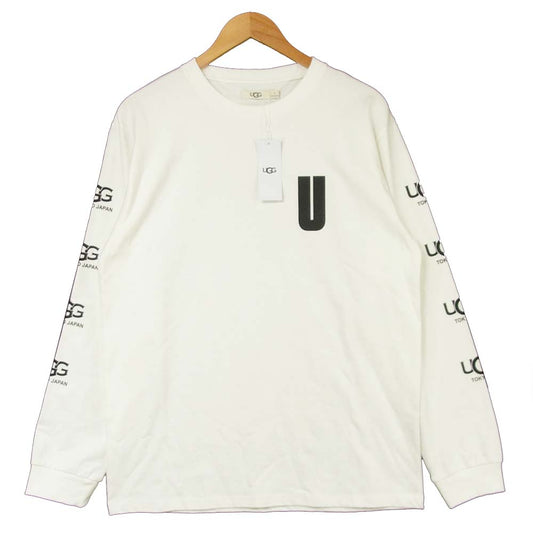 UGG アグ 20AW-UGTP02 LINE LOGO LS T-Shirts ラインロゴ 長袖 Tシャツ ホワイト系 M【新古品】【未使用】【中古】