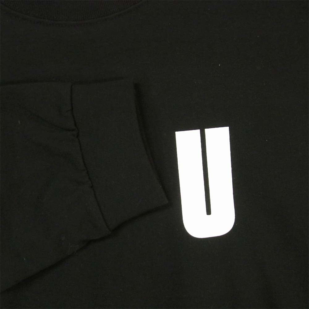 UGG アグ 20AW-UGTP02 LINE LOGO LS T-Shirts ラインロゴ 長袖 Tシャツ ブラック系 L【新古品】【未使用】【中古】