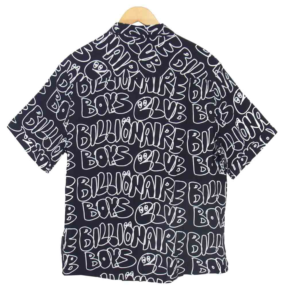 Billionaire Boys Club ビリオネアボーイズクラブ 801-3600 BB RIPPLE SHIRT 半袖 リップ シャツ ブラック系 M【新古品】【未使用】【中古】