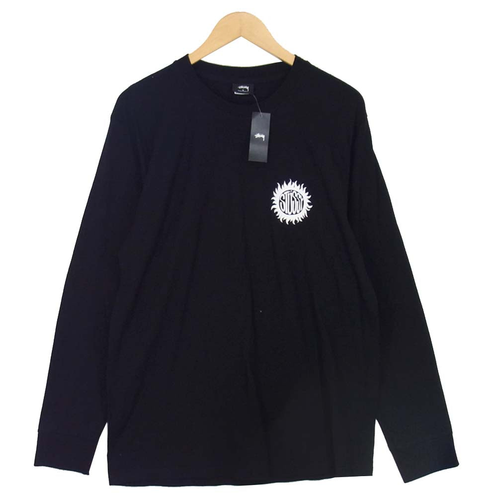 STUSSY ステューシー 20M3993525 Design Corp ロゴ プリント 長袖 Tシャツ ブラック系 M【新古品】【未使用】【中古】