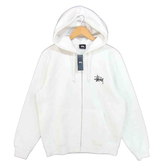STUSSY ステューシー 20S1974500 Basic Stussy Zip Hood ベーシック ジップ フーディ パーカー ホワイト系 S【新古品】【未使用】【中古】