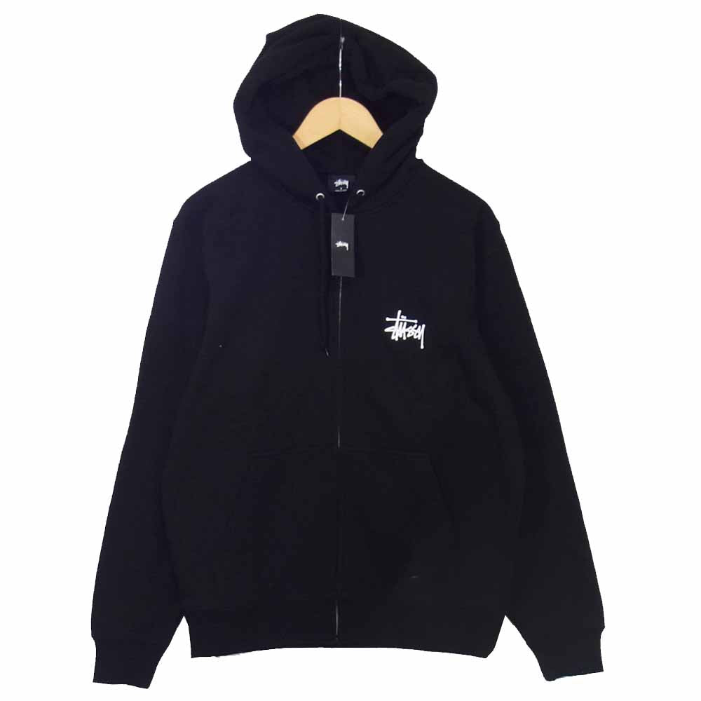 STUSSY ステューシー 20F1974567 Basic Stussy Zip Hood ベーシック ジップ フーディ パーカー 裏起毛 ブラック ブラック系 S【新古品】【未使用】【中古】