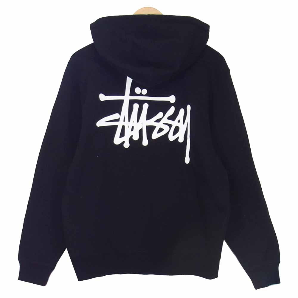 STUSSY ステューシー 20F1974567 Basic Stussy Zip Hood ベーシック ジップ フーディ パーカー 裏起毛 ブラック ブラック系 S【新古品】【未使用】【中古】