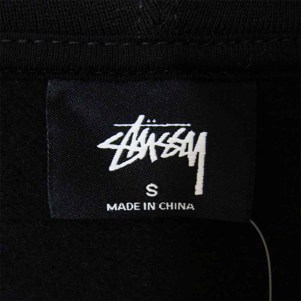 STUSSY ステューシー 20F1974567 Basic Stussy Zip Hood ベーシック ジップ フーディ パーカー 裏起毛 ブラック ブラック系 S【新古品】【未使用】【中古】