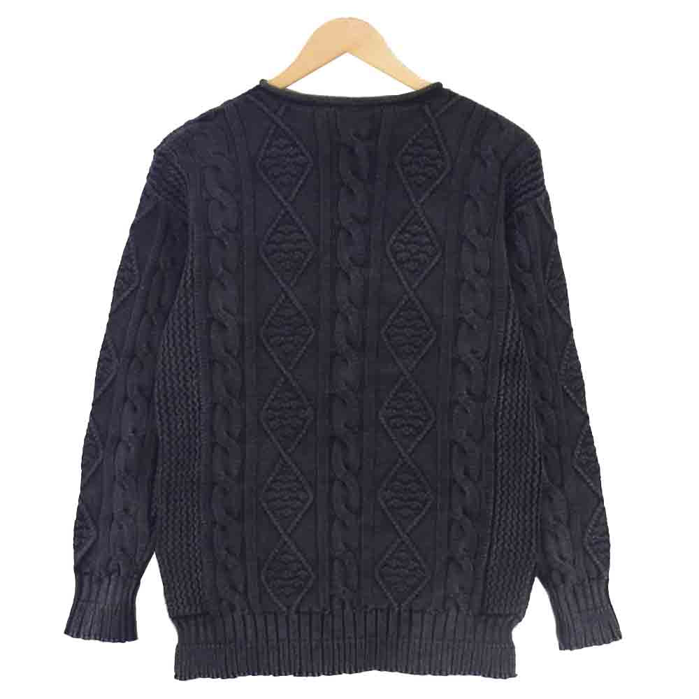 HYSTERIC GLAMOUR ヒステリックグラマー 01183NS25 ORIGINAL BLUES オリジナルブルース スカル クルーネック ニット グレー系 FREE【美品】【中古】