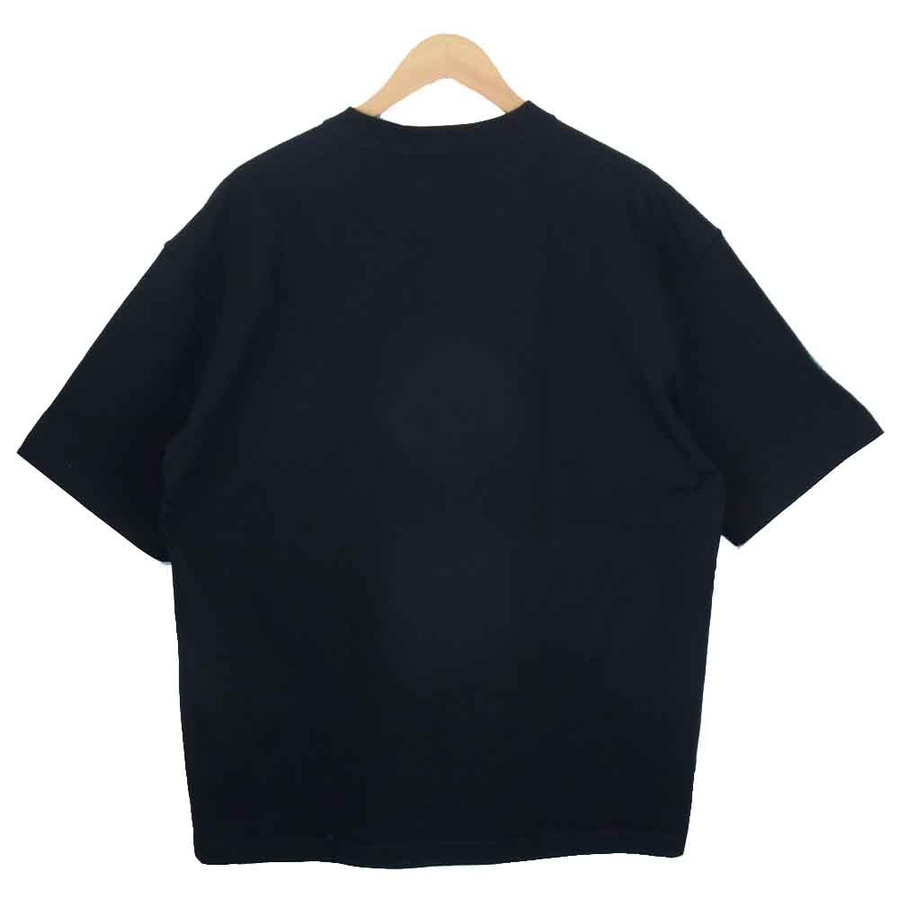 BALENCIAGA バレンシアガ 20AW 612966 ロゴ刺繍 オーバーサイズ Tシャツ ブラック系 M【新古品】【未使用】【中古】