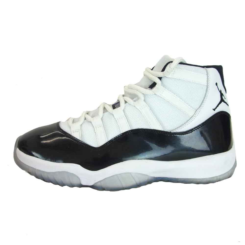 NIKE ナイキ 378037 100 AIR JORDAN 11 RETRO スニーカー ホワイト系 ブラック系 US10【中古】