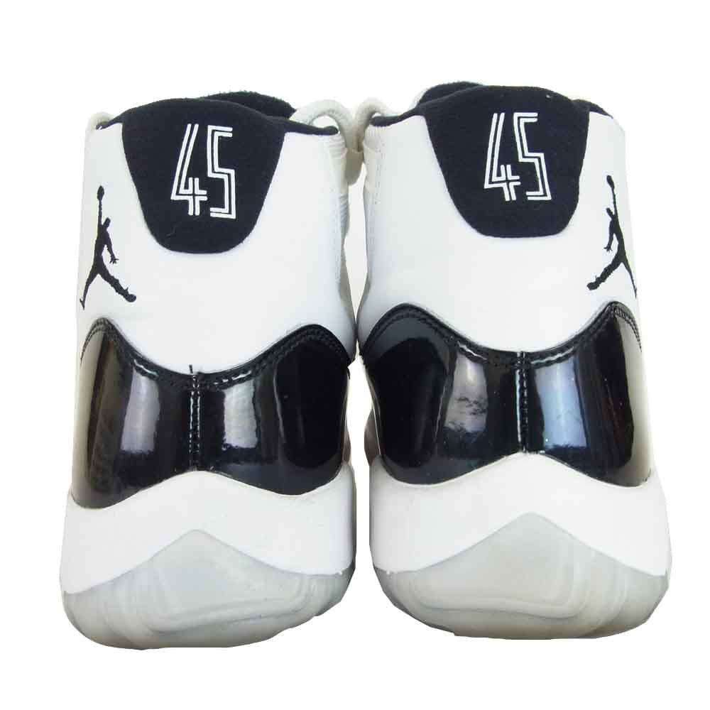 NIKE ナイキ 378037 100 AIR JORDAN 11 RETRO スニーカー ホワイト系 ブラック系 US10【中古】