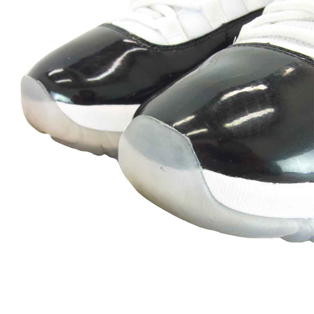 NIKE ナイキ 378037 100 AIR JORDAN 11 RETRO スニーカー ホワイト系 ブラック系 US10【中古】
