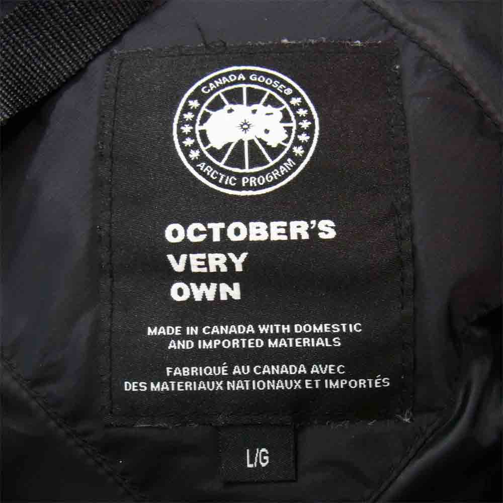 CANADA GOOSE カナダグース 4071MOV OCTOBERS VERY OWN × オクトーバーズ ベリー オウン 国内正規品 Constable Parka XOVO コンスタブル パーカ ダウン ジャケット ブラック系 L【美品】【中古】