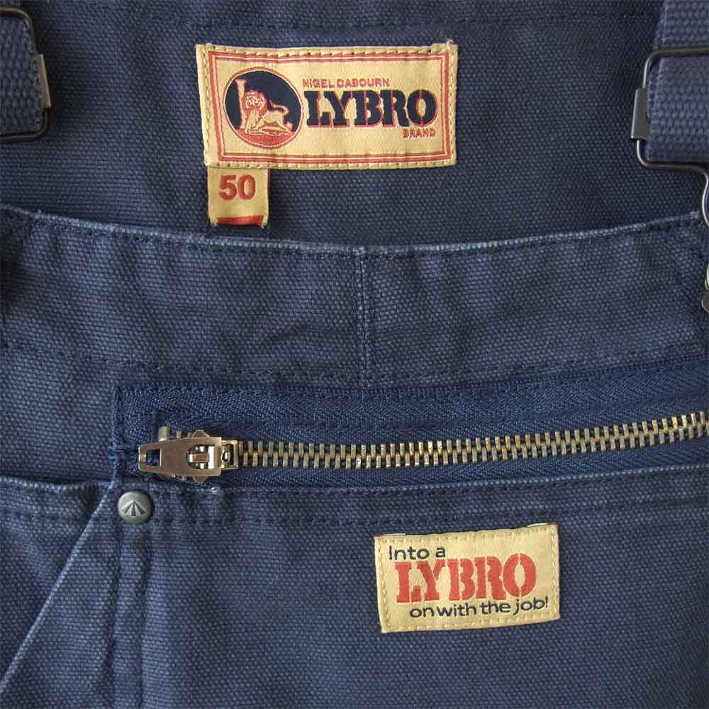 Nigel Cabourn ナイジェルケーボン LYBRO ライブロ オーバーオール ネイビー系 50【新古品】【未使用】【中古】