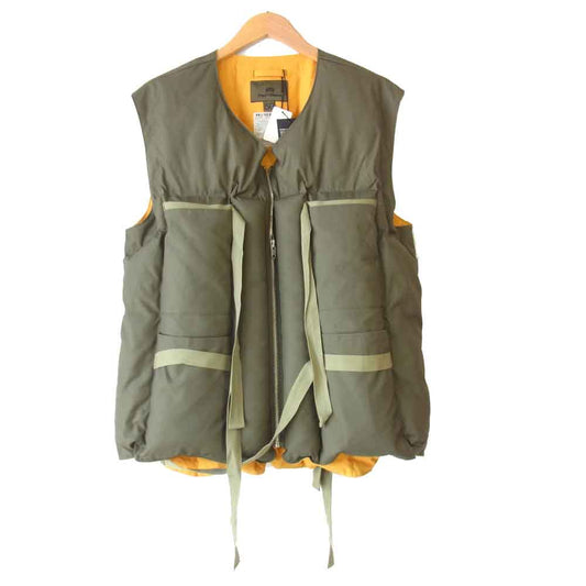 Nigel Cabourn ナイジェルケーボン RESCUE DOWN VEST カーキ系 50【新古品】【未使用】【中古】