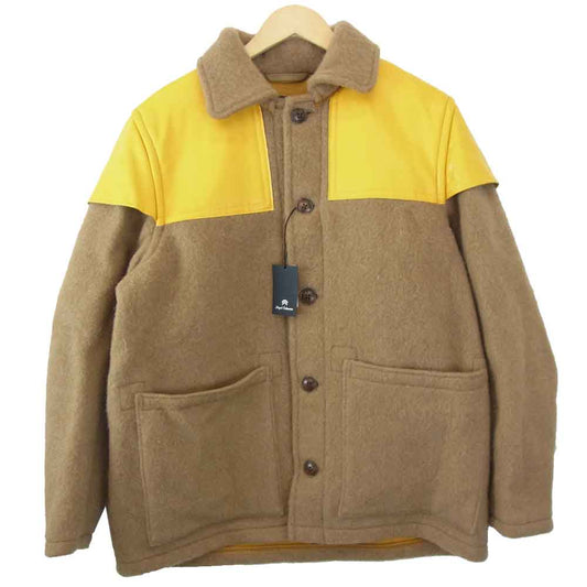 Nigel Cabourn ナイジェルケーボン 切替 コート ライトブラウン系 50【新古品】【未使用】【中古】
