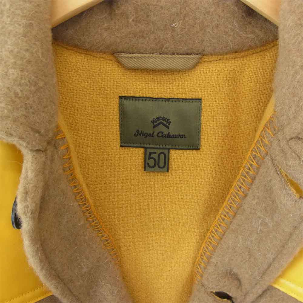 Nigel Cabourn ナイジェルケーボン 切替 コート ライトブラウン系 50【新古品】【未使用】【中古】