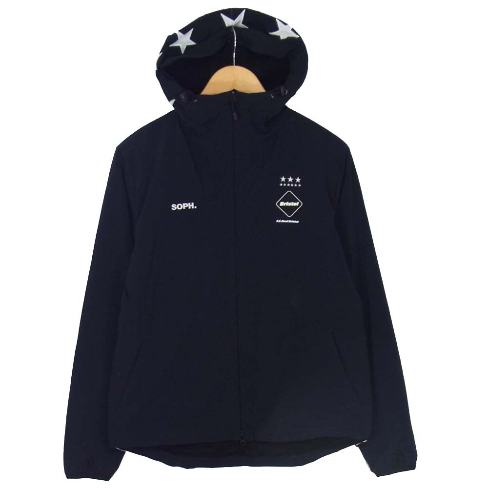 F.C.R.B. エフシーアールビー 16AW FCRB-167033 LYCRA BIG LOGO ZIP UP BLOUSON/M ブルゾン  ダークネイビー系 S【中古】