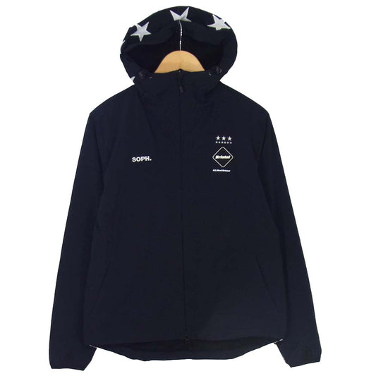F.C.R.B. エフシーアールビー 16AW FCRB-167033 LYCRA BIG LOGO ZIP UP BLOUSON/M ブルゾン  ダークネイビー系 S【中古】