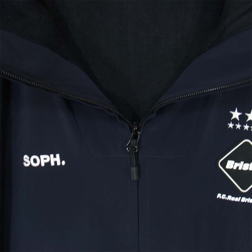 F.C.R.B. エフシーアールビー 16AW FCRB-167033 LYCRA BIG LOGO ZIP UP BLOUSON/M ブルゾン  ダークネイビー系 S【中古】