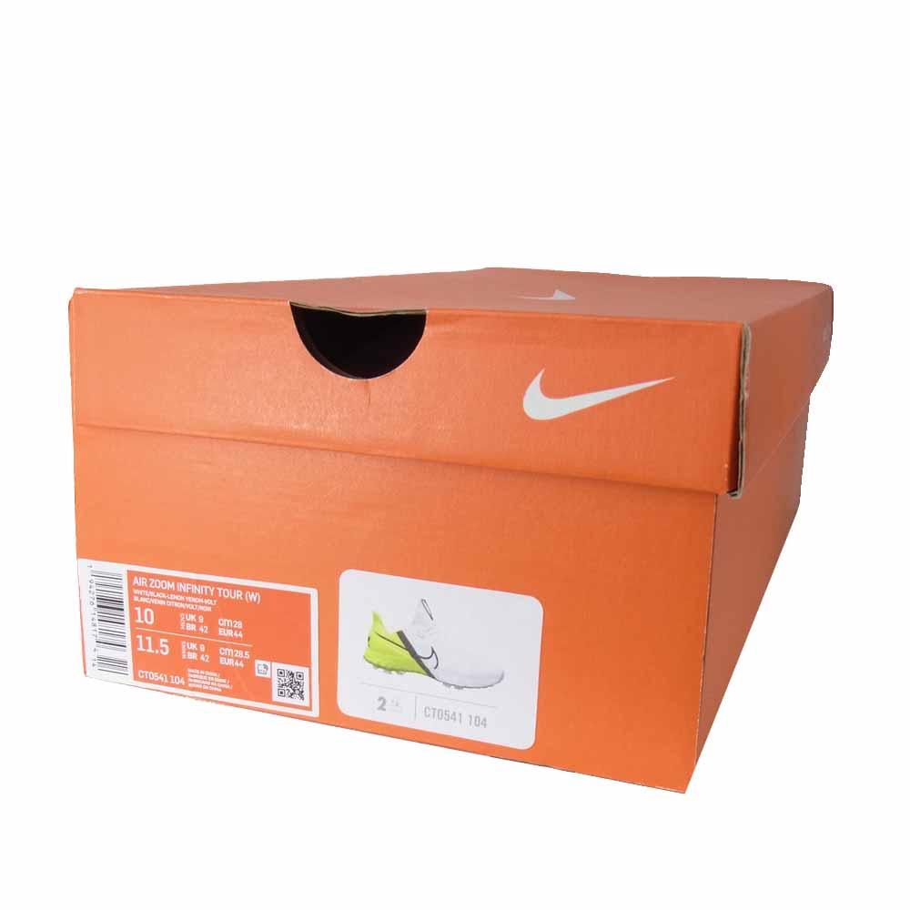 NIKE ナイキ CT0541-104 AIR ZOOM INFINITY TOUR エア ズーム インフィニティ ツアー スニーカー 白×黄 28㎝【極上美品】【中古】