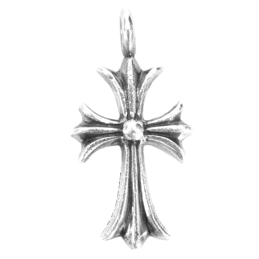 CHROME HEARTS クロムハーツ（原本無） タイニーファット クロス ダイヤ ペンダント トップ シルバー系【中古】