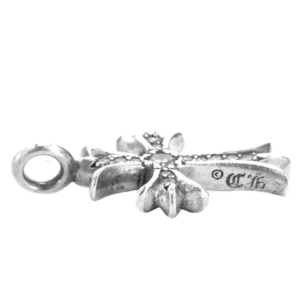 CHROME HEARTS クロムハーツ（原本無） タイニーファット クロス ダイヤ ペンダント トップ シルバー系【中古】