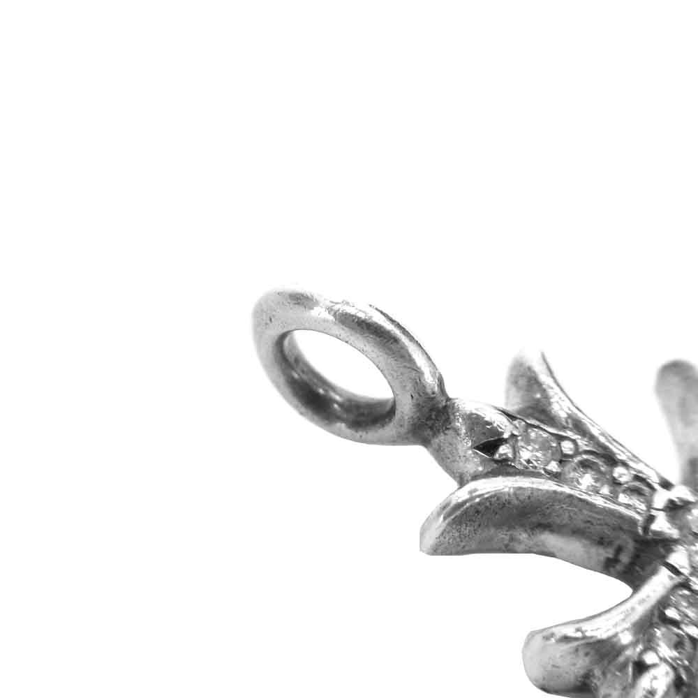 CHROME HEARTS クロムハーツ（原本無） タイニーファット クロス ダイヤ ペンダント トップ シルバー系【中古】
