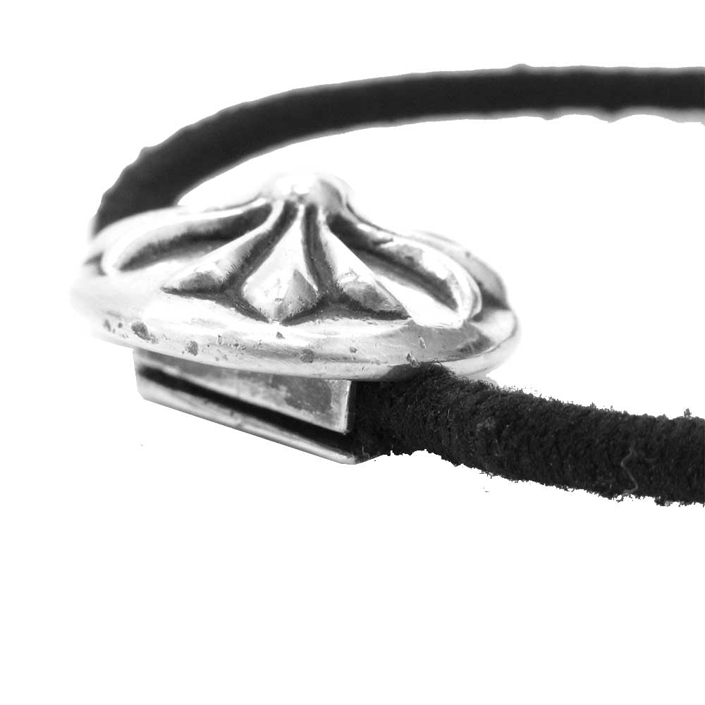 CHROME HEARTS クロムハーツ（原本無） HAIRBAND CHクロスボール コンチョ ヘアバンド シルバー系 ブラック系【中古】