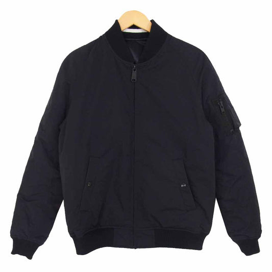 nano universe ナノユニバース × 西川ダウン reversible MA-1 JKT リバーシブル ミリタリー ジャケット ダークネイビー系 M【中古】